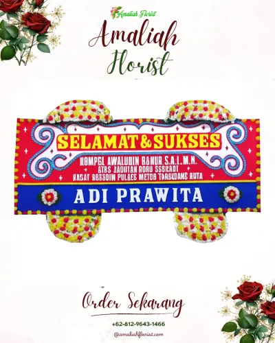 Karangan Bunga Ucapan Selamat di Sampoddo