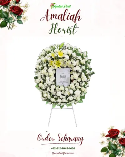 Krans Bunga Duka Cita di Sampoddo